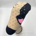 China Mens Thermal Winter Fleece Indoor Slipper Socks Manufactory